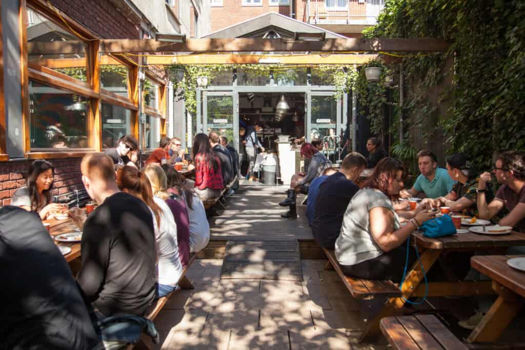 Belushi's Amsterdam outdoor seating beer garden