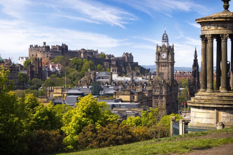 Edinburgh Castle and city skyline – hostel accommodation in the heart of Edinburgh