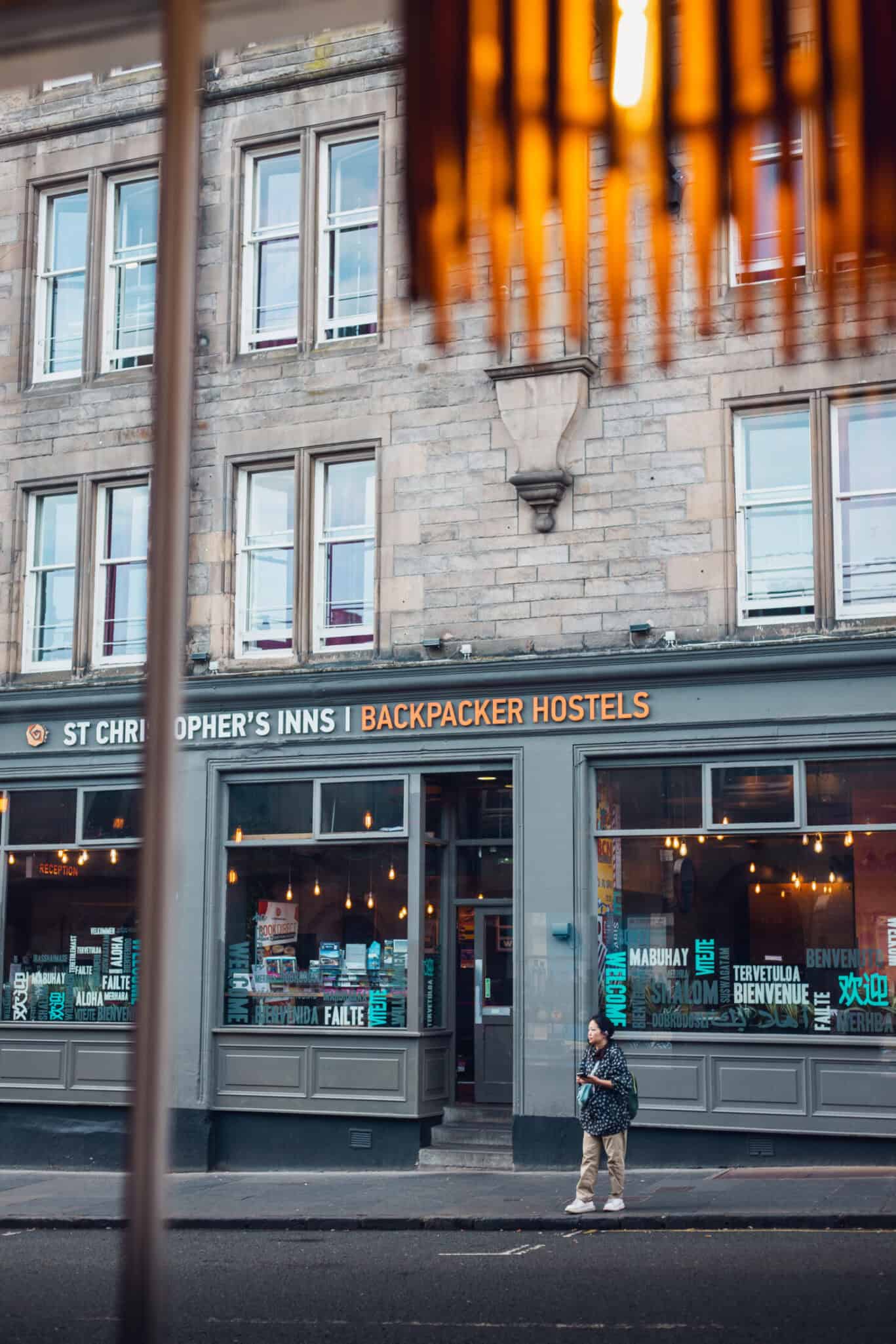 St Christopher's Inns Edinburgh hostel exterior on the Royal Mile – affordable city centre accommodation in Edinburgh